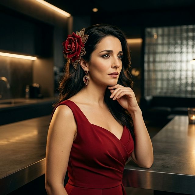 Grand Piano with Rose